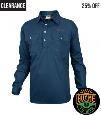 Men's Done & Dusted Shirt - Ketchup, Blue and Rust